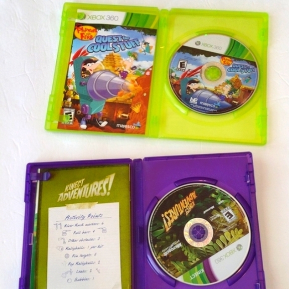 Xbox 360  Phineas and Ferb and Kinect Adventures Bundle of 2 games - Picture 2 of 4